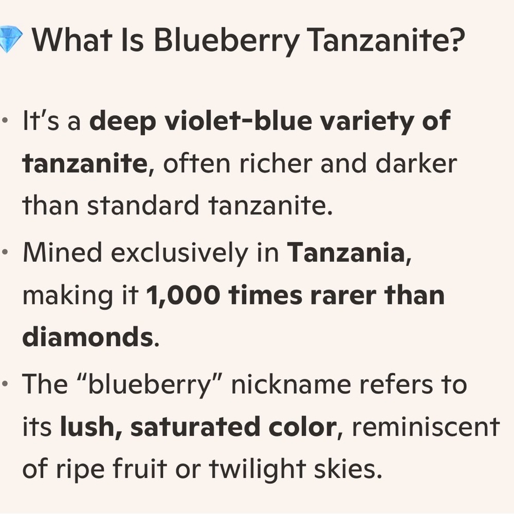 14K White Gold Blueberry Tanzanite Ring - Picture 14 of 16